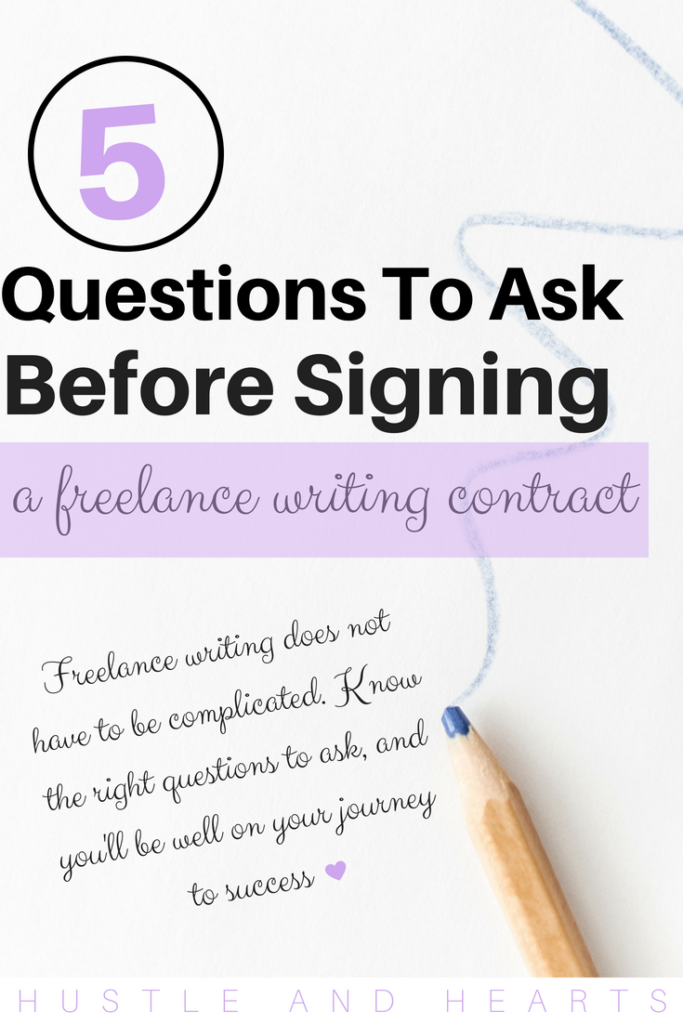 freelance writing contract