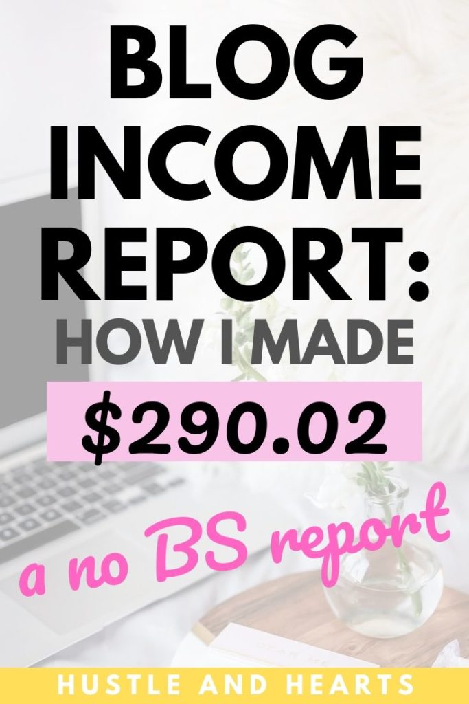 small blog income report 